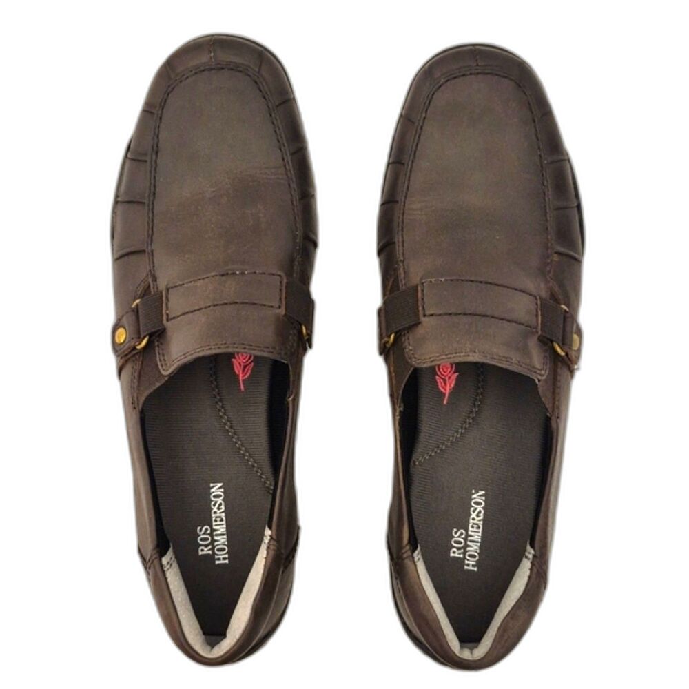 Ros Hommerson Comfort Shoe 8.5 Brown Cynthia Leather Slip On Loafer Style